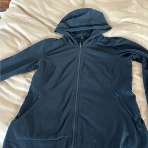 Lululemon Vintage Dark Blue Hooded Zip-Up Jacket